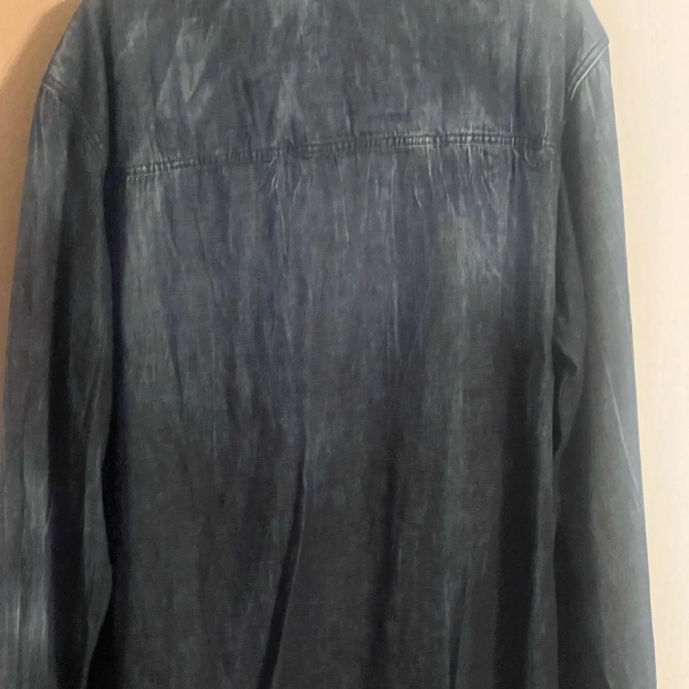 NWT $149 True Religion distressed denim shirt sz xxx large Slim Fit